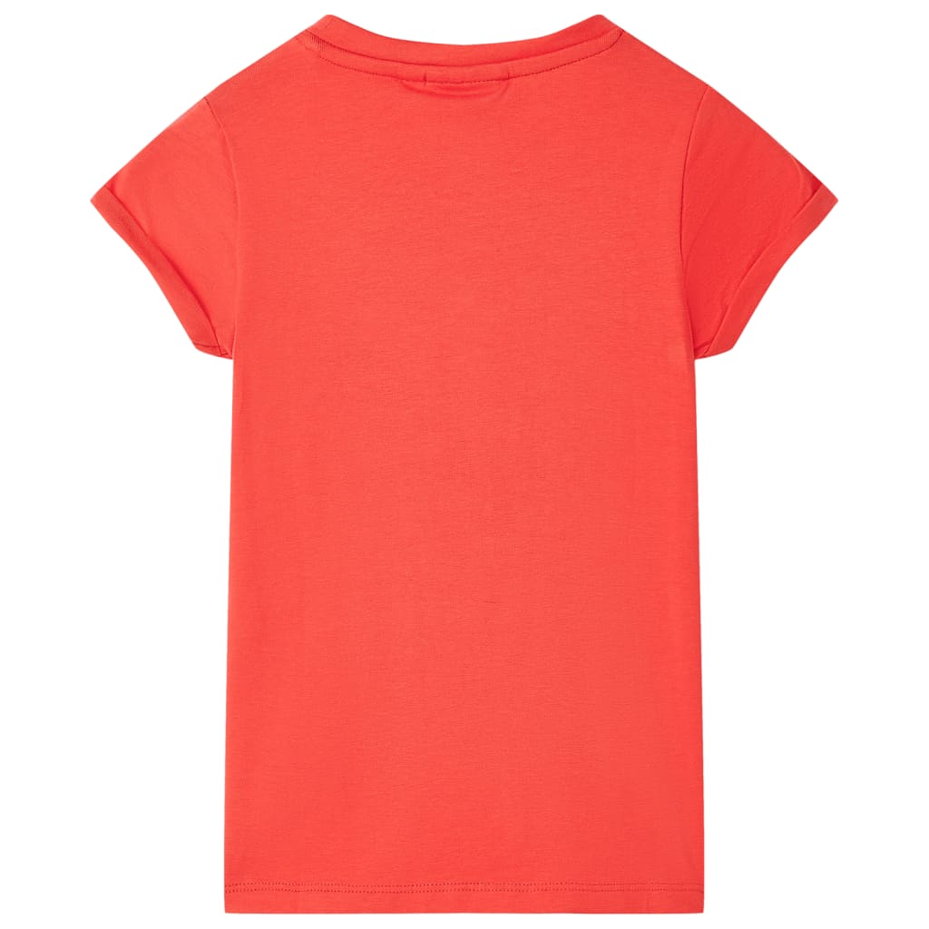 vidaXL Kindershirt 128 rood afbeelding