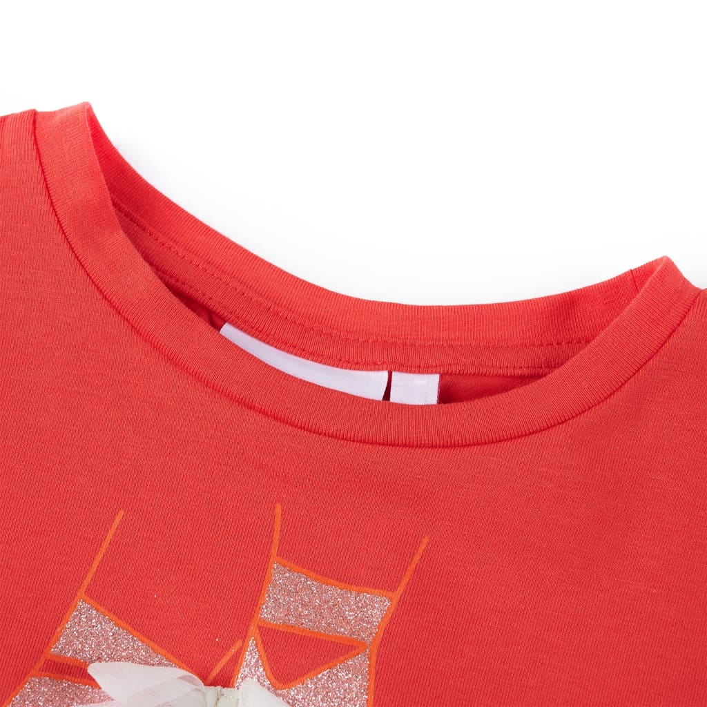 Thumbnail - vidaXL Kinder-T-Shirt Rot 128