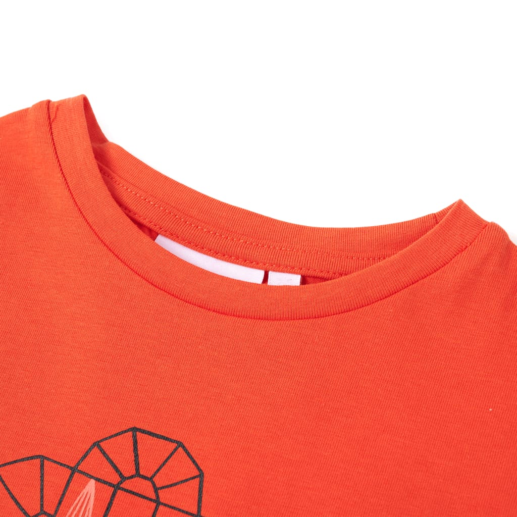 Thumbnail - vidaXL Kinder-T-Shirt Dunkelorange 104