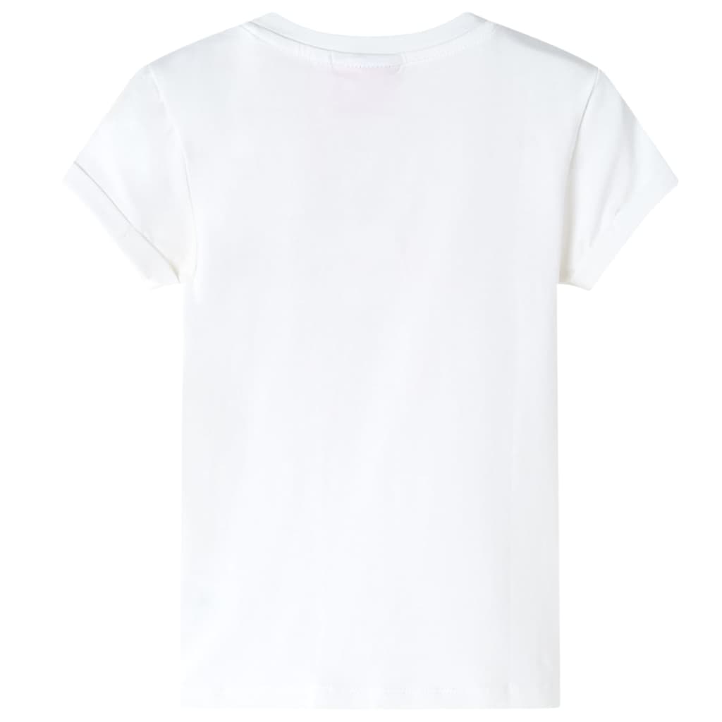 vidaXL Kindershirt 116 ecru afbeelding