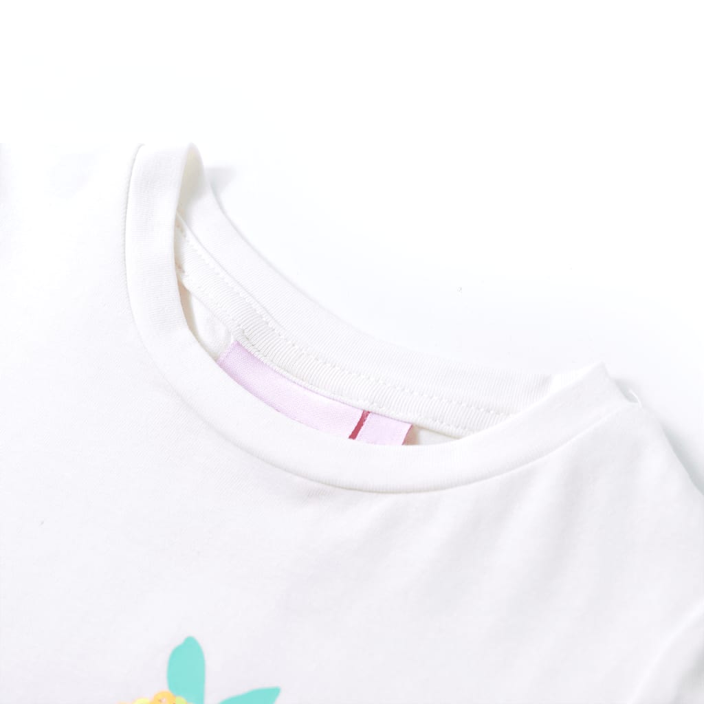 Thumbnail - vidaXL Kinder-T-Shirt Ecru 140