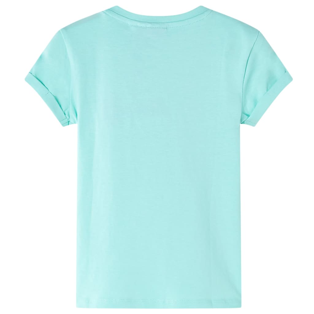 vidaXL Kindershirt 92 lichtmint afbeelding