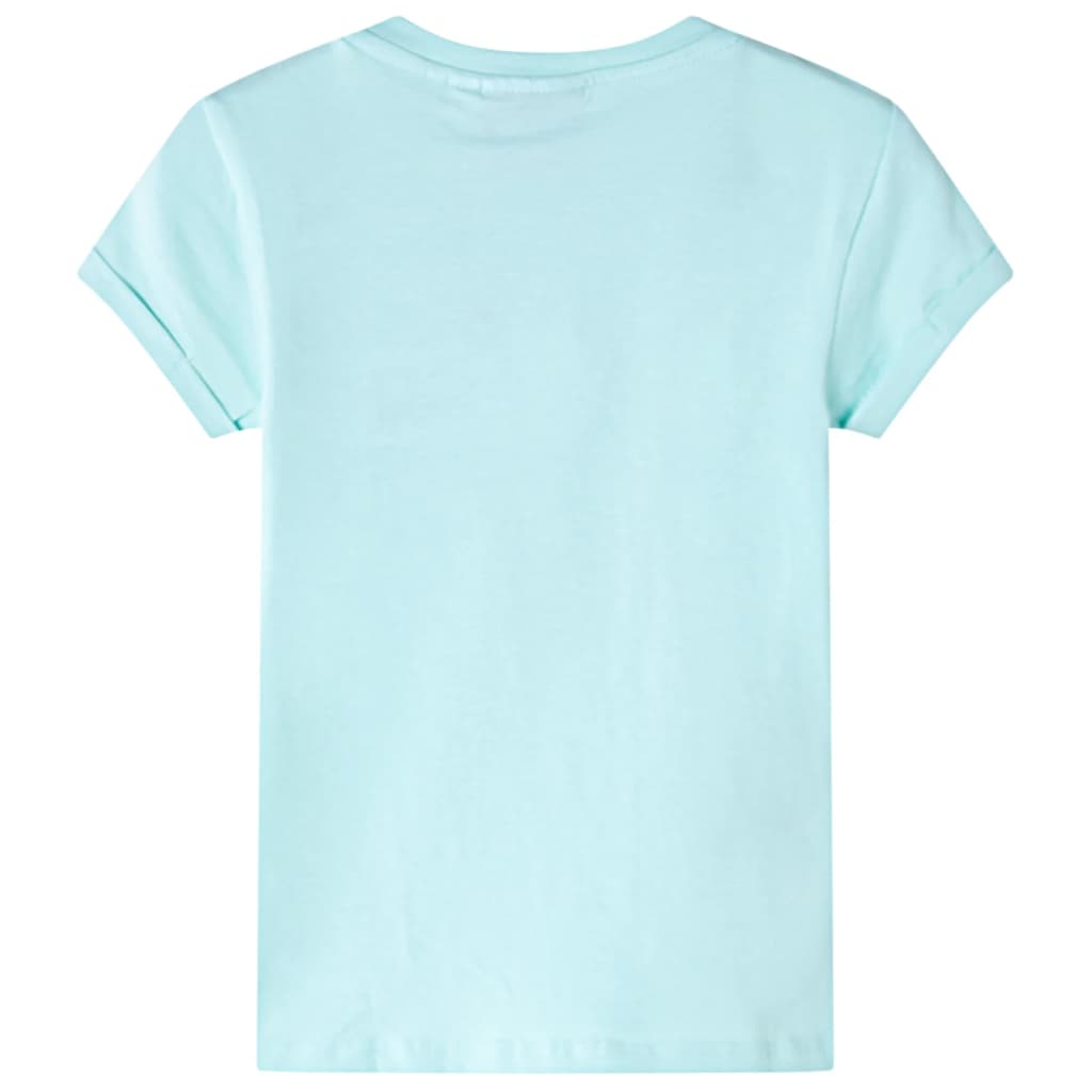 vidaXL Kindershirt 92 lichtzeeblauw afbeelding