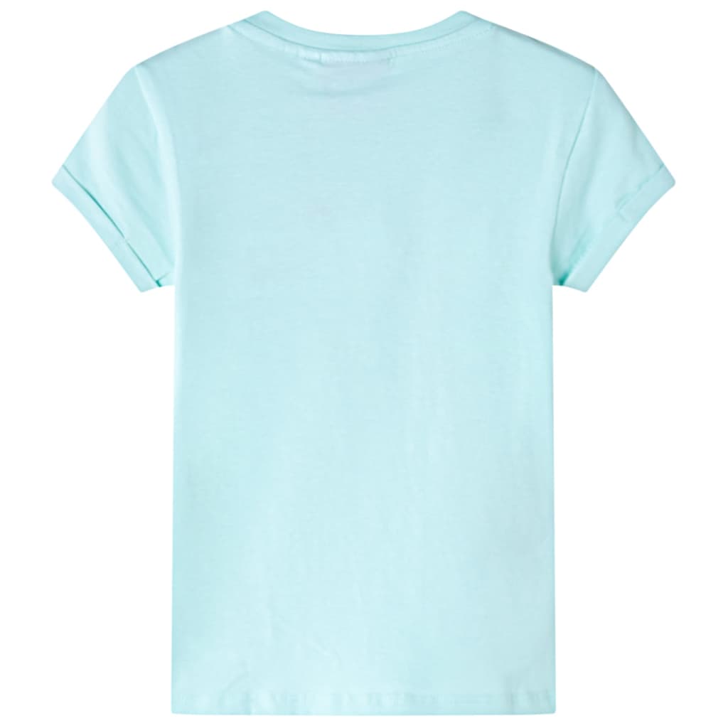 vidaXL Kindershirt 104 lichtzeeblauw afbeelding