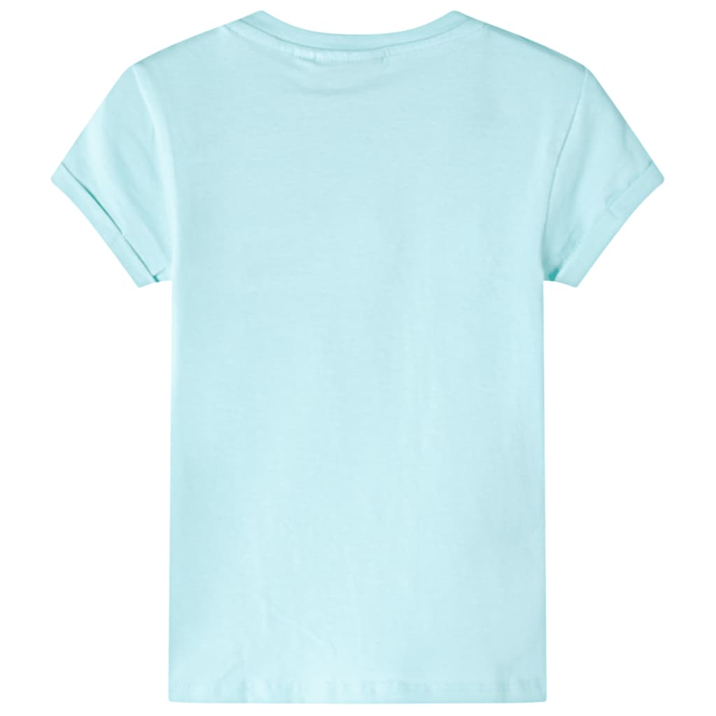 vidaXL Kindershirt 116 lichtzeeblauw afbeelding