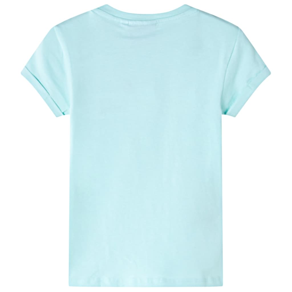vidaXL Kindershirt 128 lichtzeeblauw afbeelding