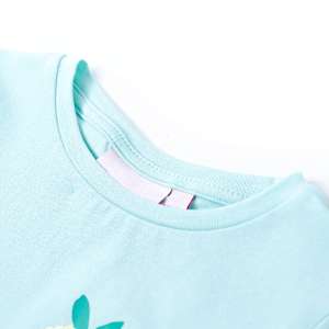 Kids'T-shirt Light Mint 140 Akvamarín 140 - obrázek 3