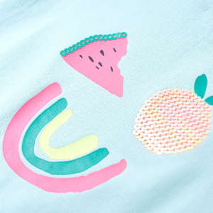 Kids'T-shirt Light Mint 140 Akvamarín 140 - obrázek 4