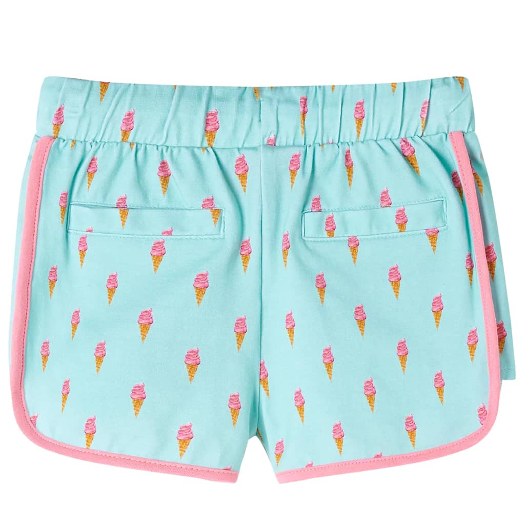 vidaXL Kindershorts met trekkoord 104 lichtmintkleurig afbeelding