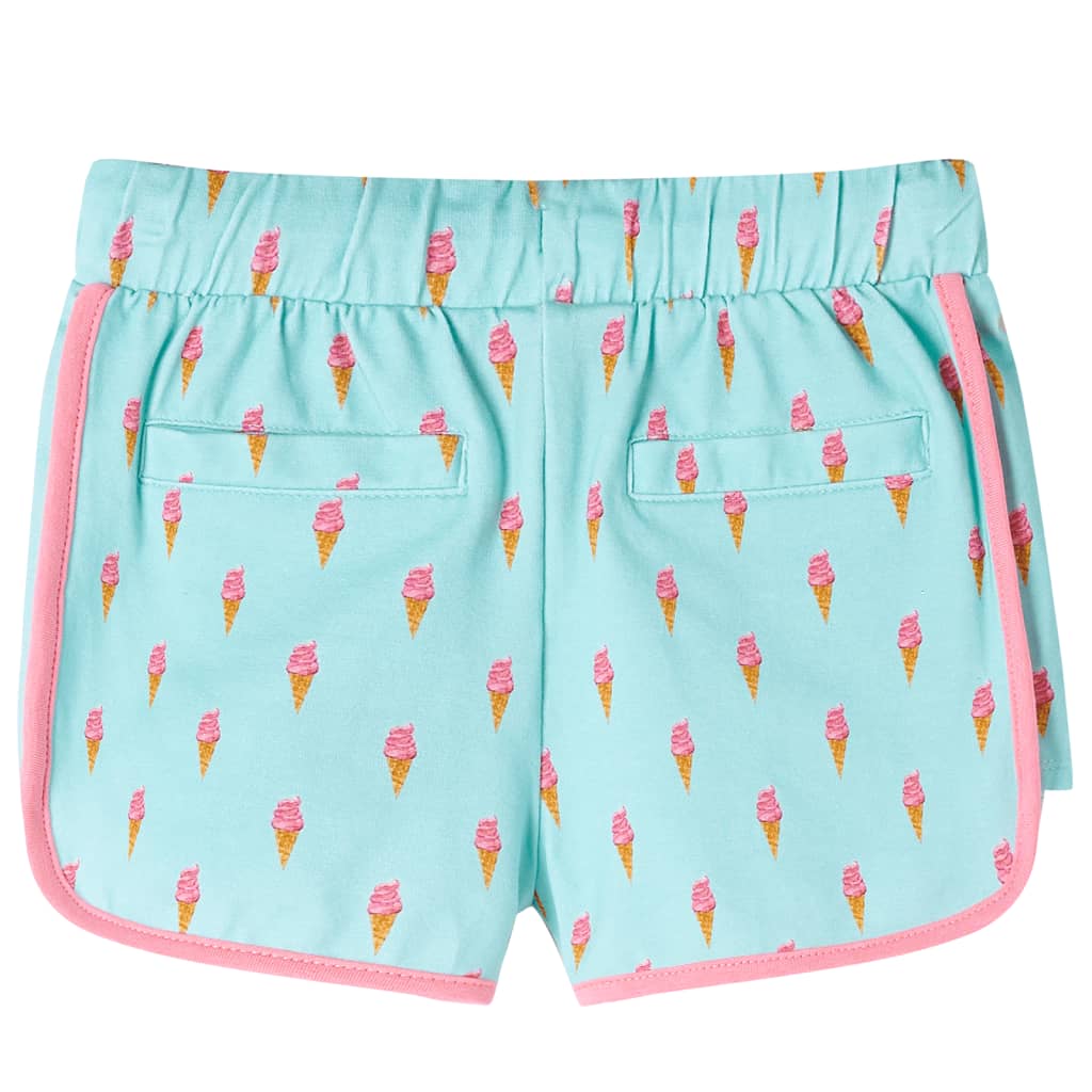 vidaXL Kindershorts met trekkoord 116 lichtmintkleurig afbeelding