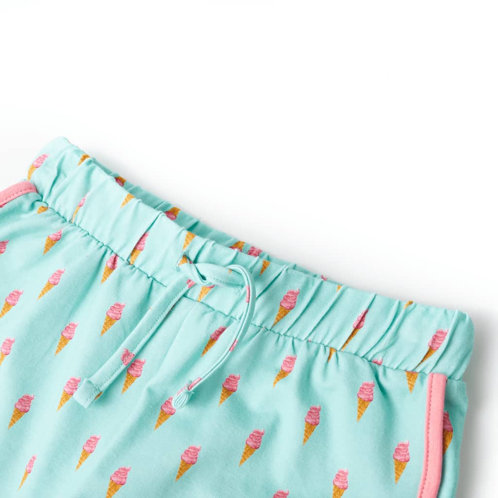 Thumbnail - vidaXL Kindershorts mit Kordelzug Helles Minzgrün 116