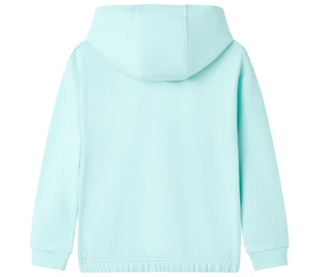 Sweat &agrave; capuche pour enfants aqua clair 92