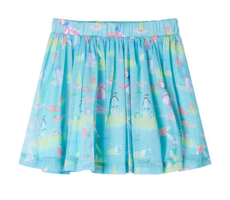 Kinder-Faltenrock Hellblau 104