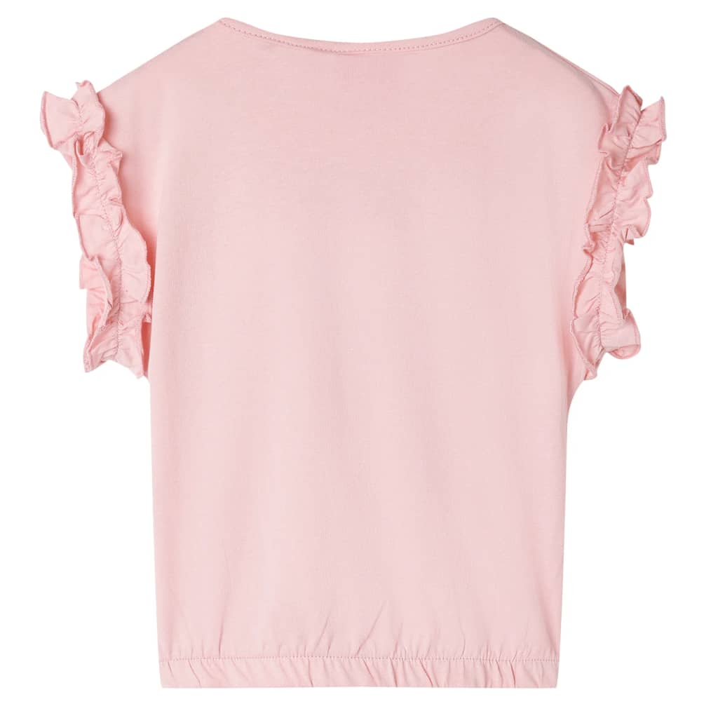 vidaXL Kindershirt 92 lichtroze afbeelding
