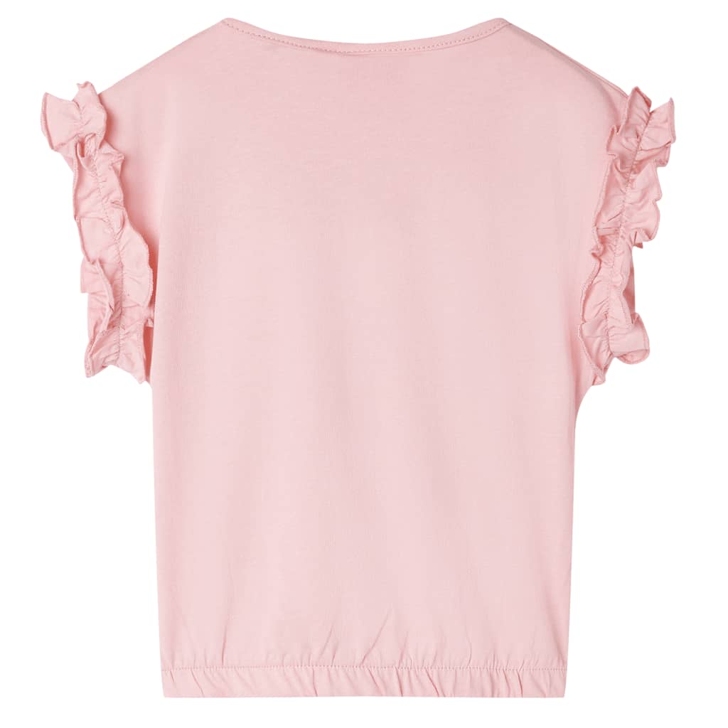 vidaXL Kindershirt 128 lichtroze afbeelding