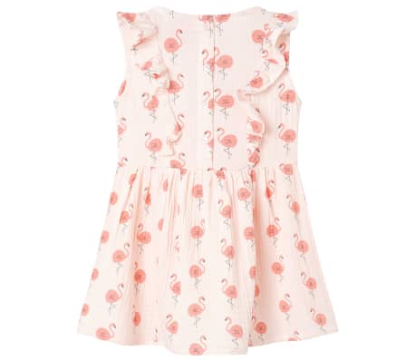 Rochie pentru copii cu volane, roz pal, 116