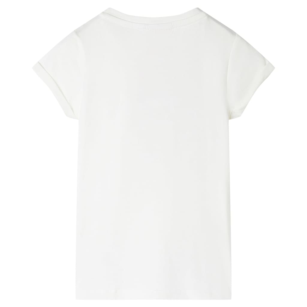 vidaXL Kindershirt 92 ecru afbeelding