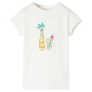 Otroška majica s kratkimi rokavi bež 104