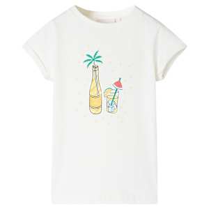 Otroška majica s kratkimi rokavi bež 116