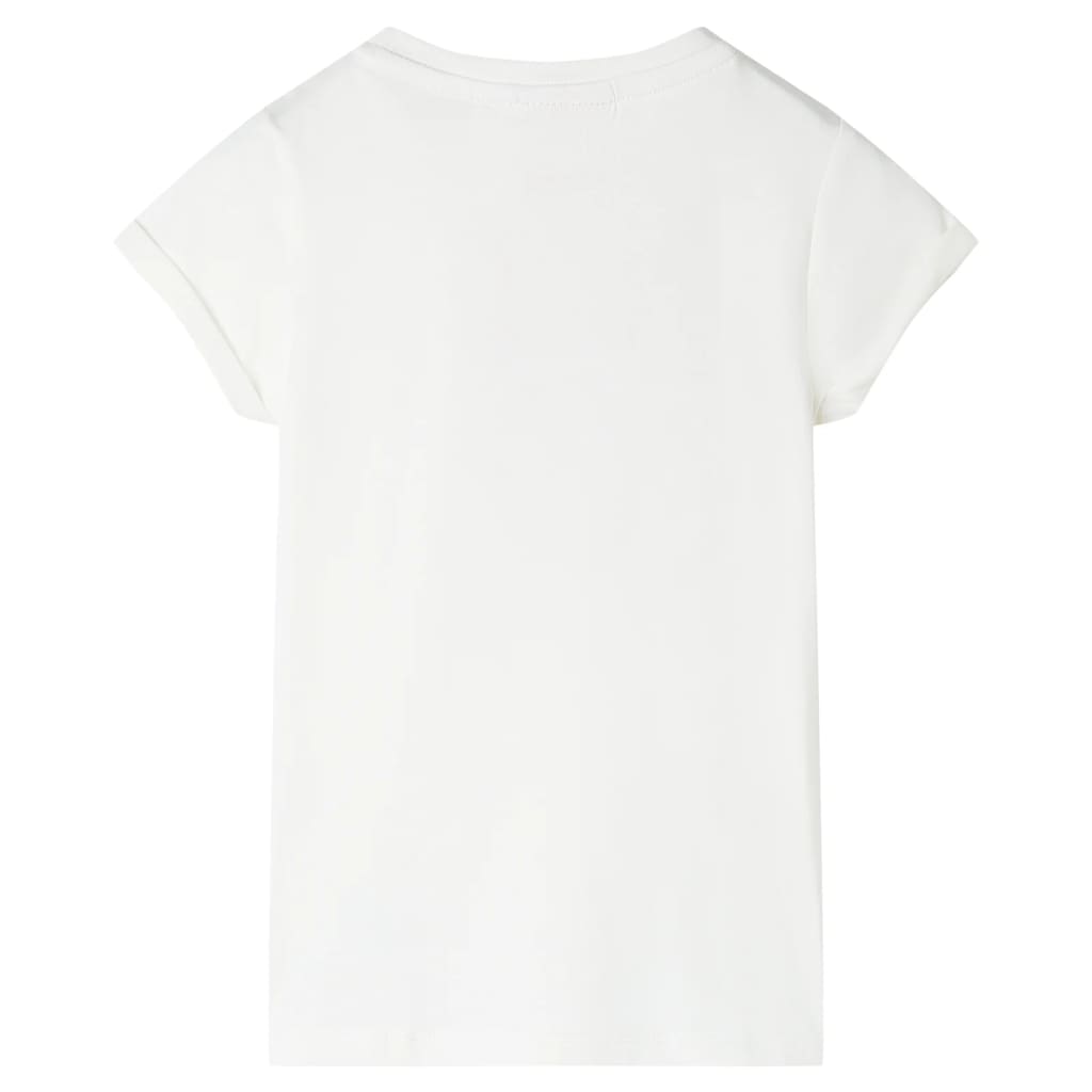 vidaXL Kindershirt 116 ecru afbeelding