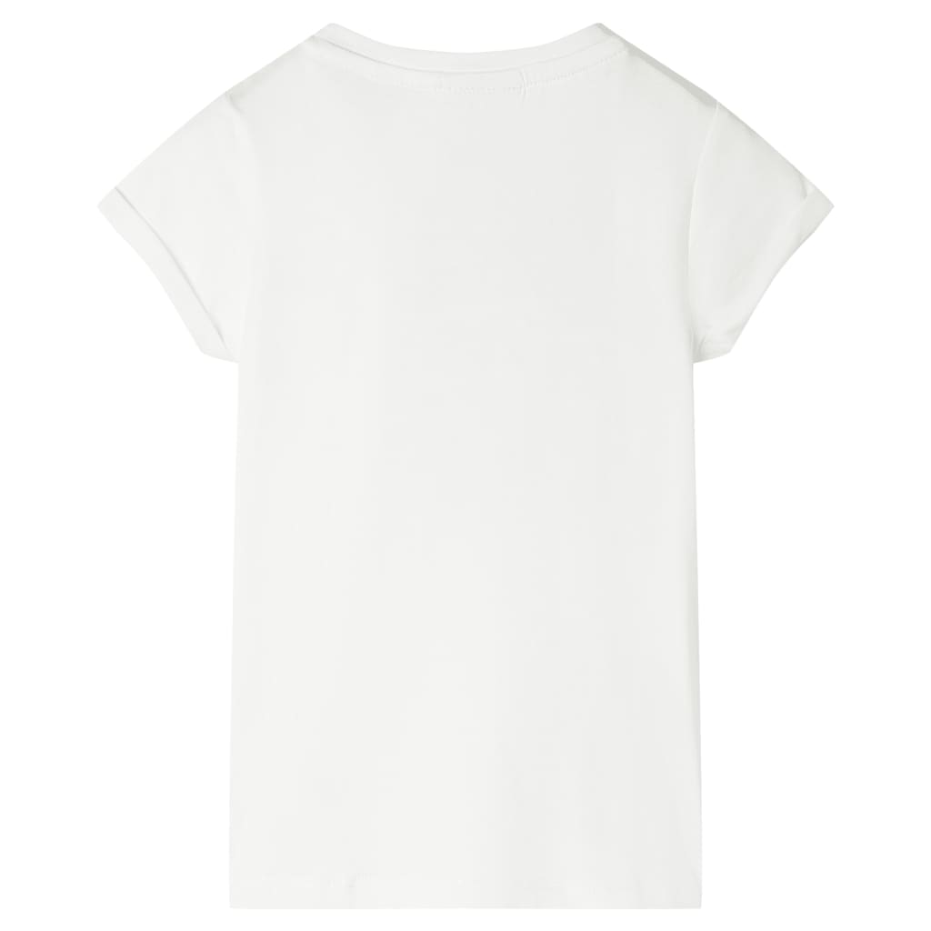 vidaXL Kindershirt 140 ecru afbeelding