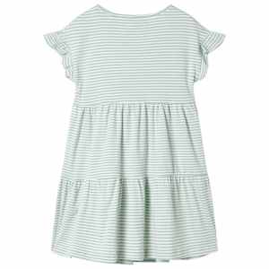 Kids' Dress with Ruffle Sleeves Mint 116