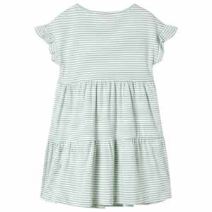 Kids' Dress with Ruffle Sleeves Mint 128