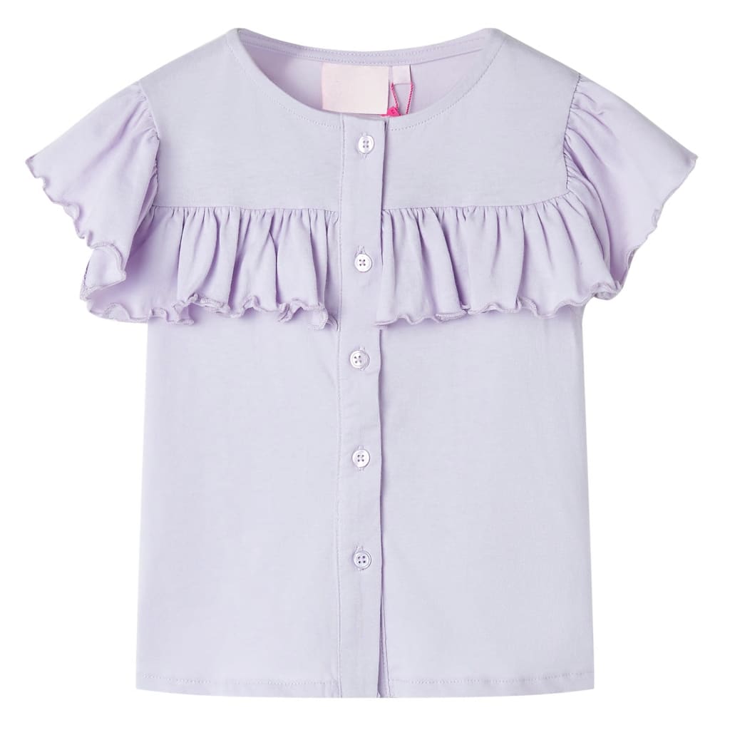 vidaXL Kinder-T-Shirt Lila 128