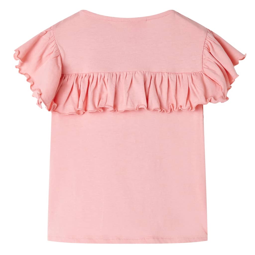vidaXL Kindershirt 140 middelroze afbeelding