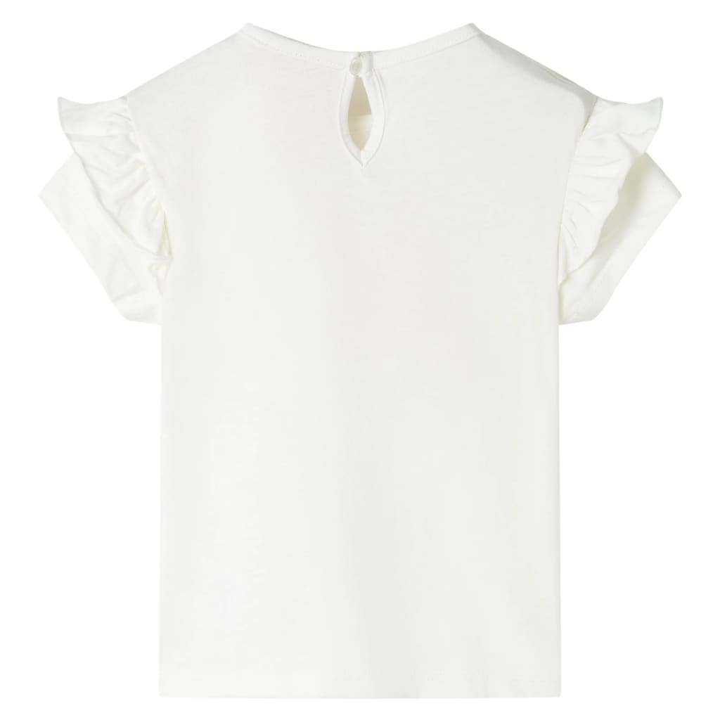 vidaXL Kindershirt 140 ecru afbeelding