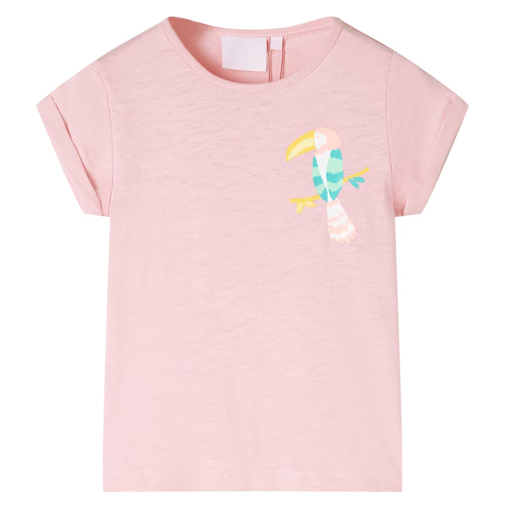 vidaXL Kinder-T-Shirt Hellrosa 116