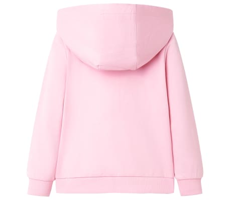 Detsk&aacute; mikina s kapucňou a zipsom žiarivoružov&aacute; 116