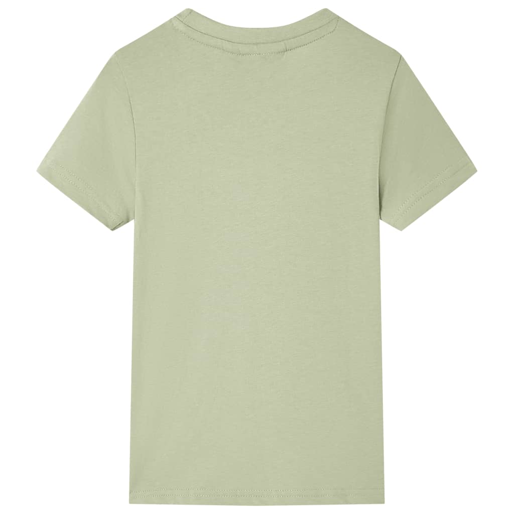 vidaXL Kindershirt met korte mouwen 104 lichtkakikleurig afbeelding