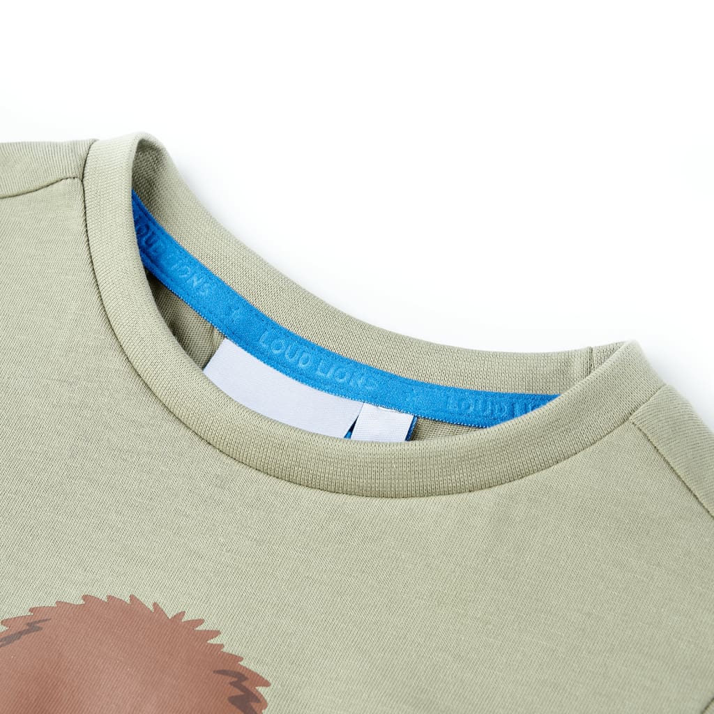 Thumbnail - vidaXL Kinder-Kurzarmshirt Hellkhaki 128