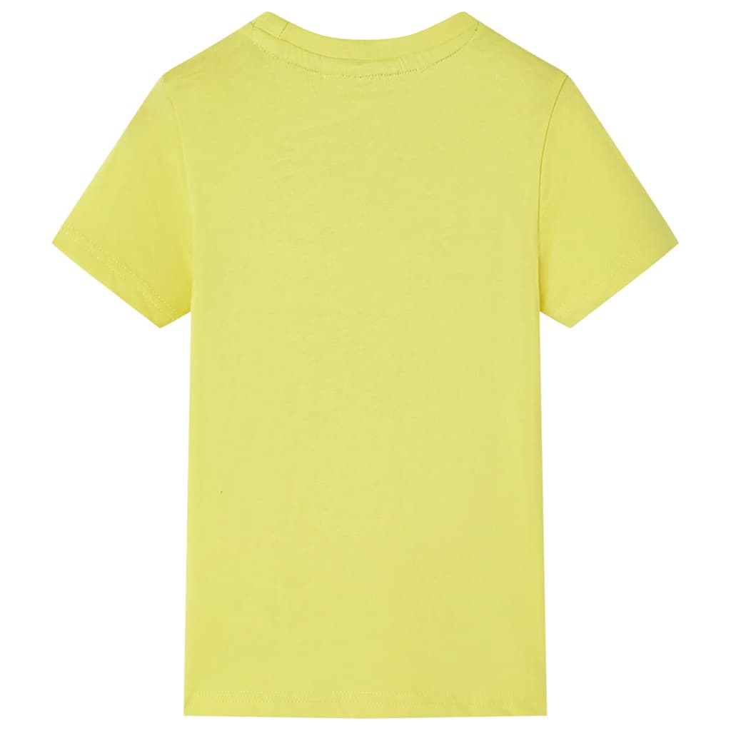 vidaXL Kindershirt met korte mouwen 92 geel afbeelding
