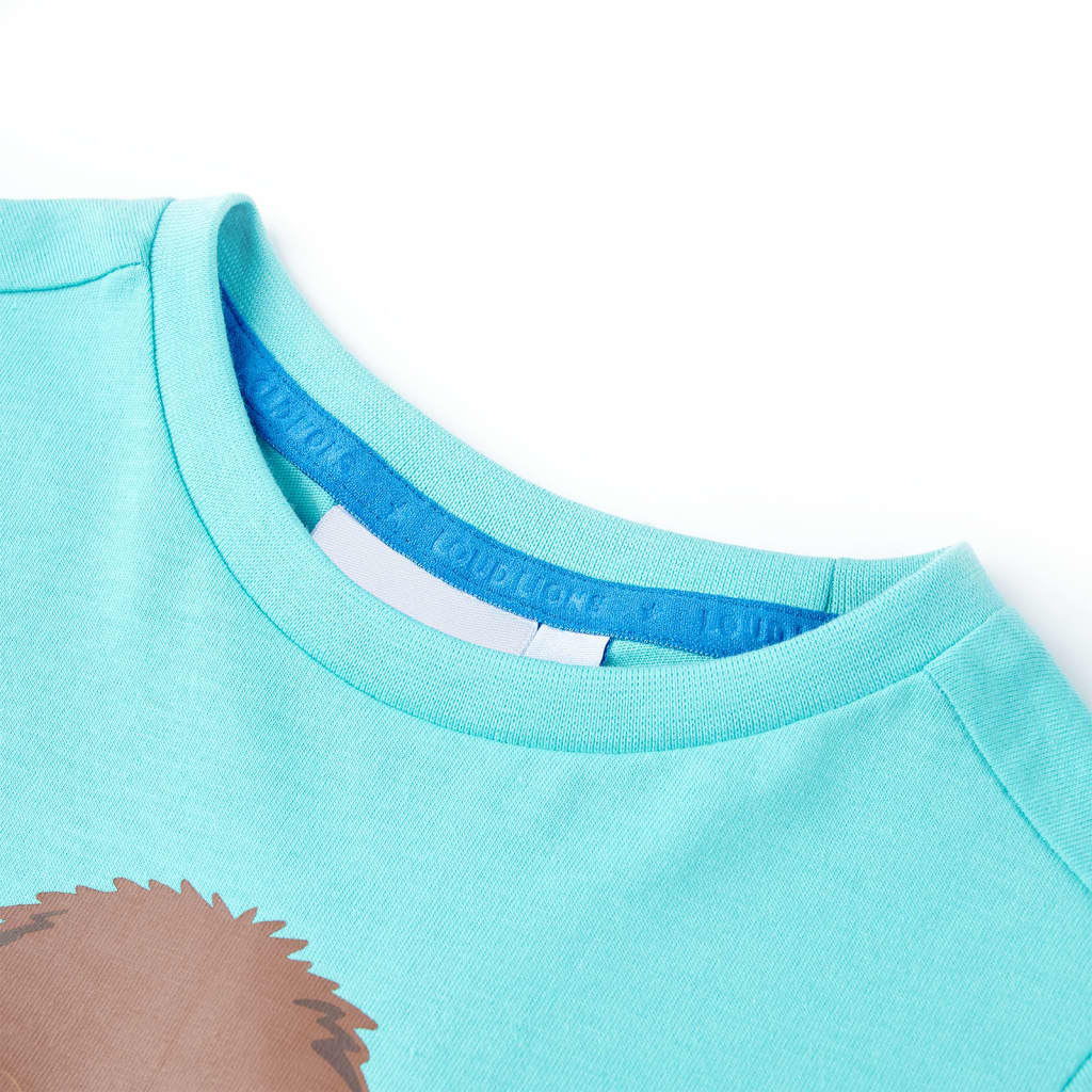 Thumbnail - vidaXL Kinder-Kurzarmshirt Aquablau 140