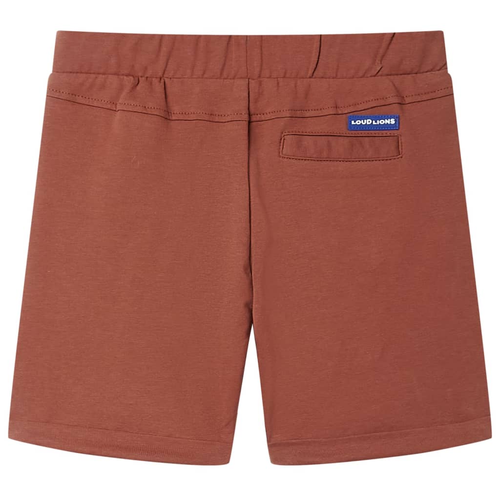 vidaXL Kindershorts met trekkoord 140 bruin afbeelding