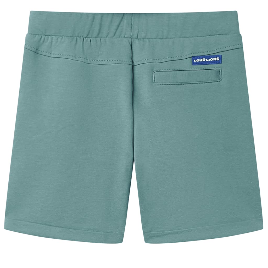 vidaXL Kindershorts met trekkoord 104 oudpetrol afbeelding