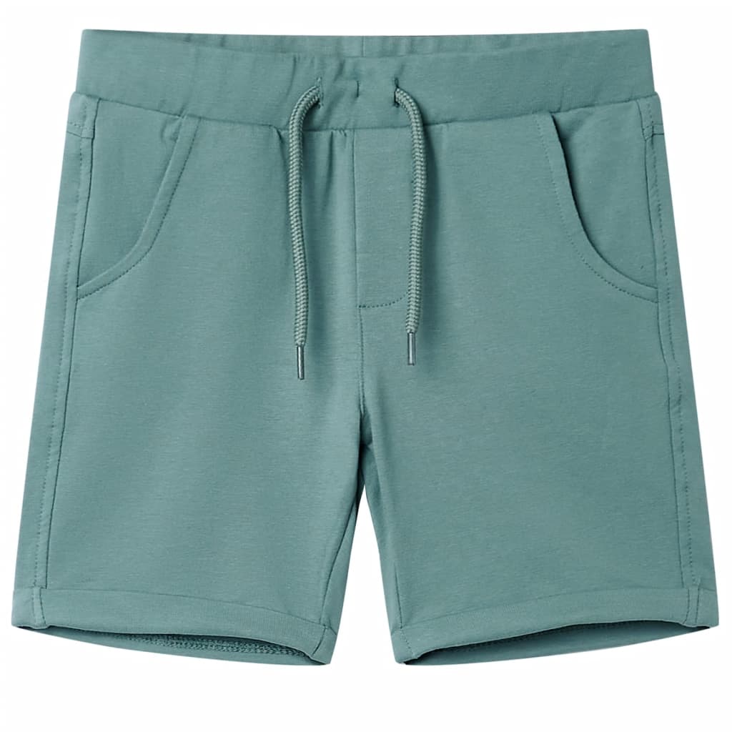 vidaXL Kindershorts mit Kordelzug Petrolblau 128