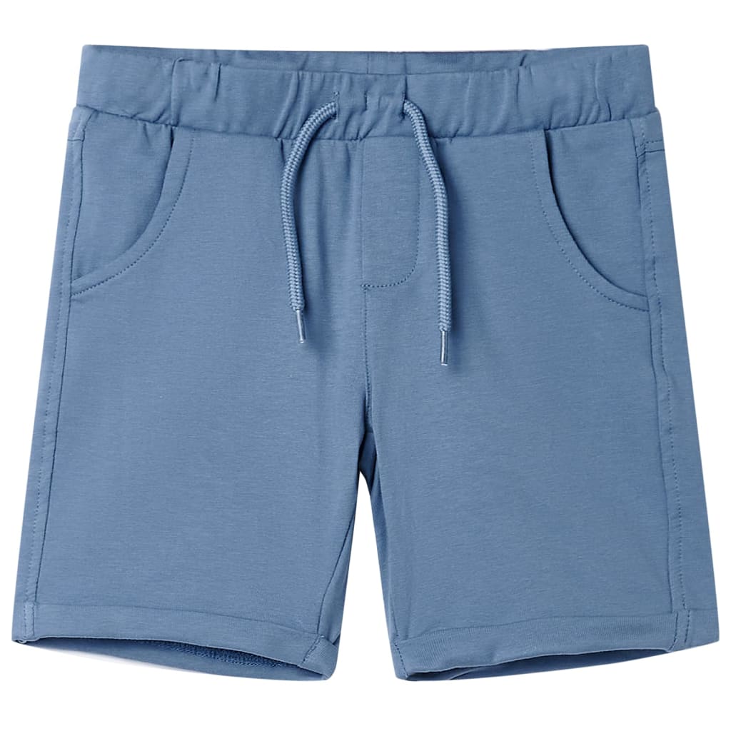 Pantaloni scurți pentru copii cu șnur, albastru închis, 104