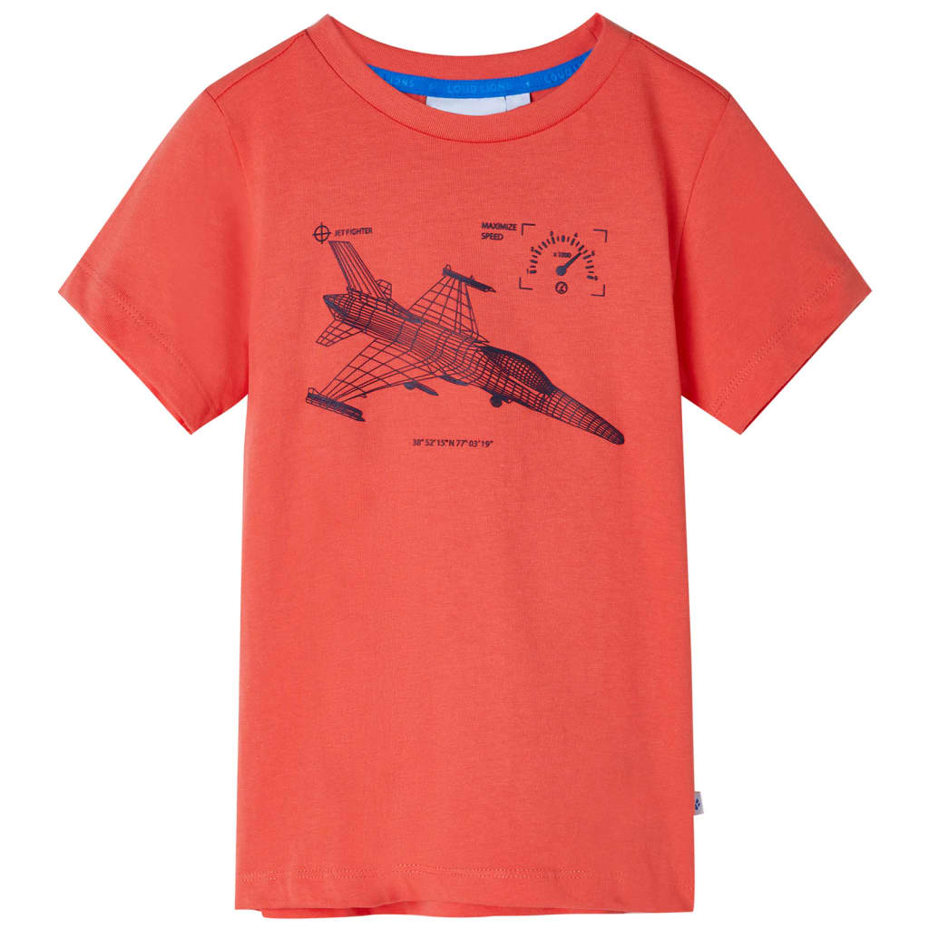 T-shirt pour enfants rouge clair 104