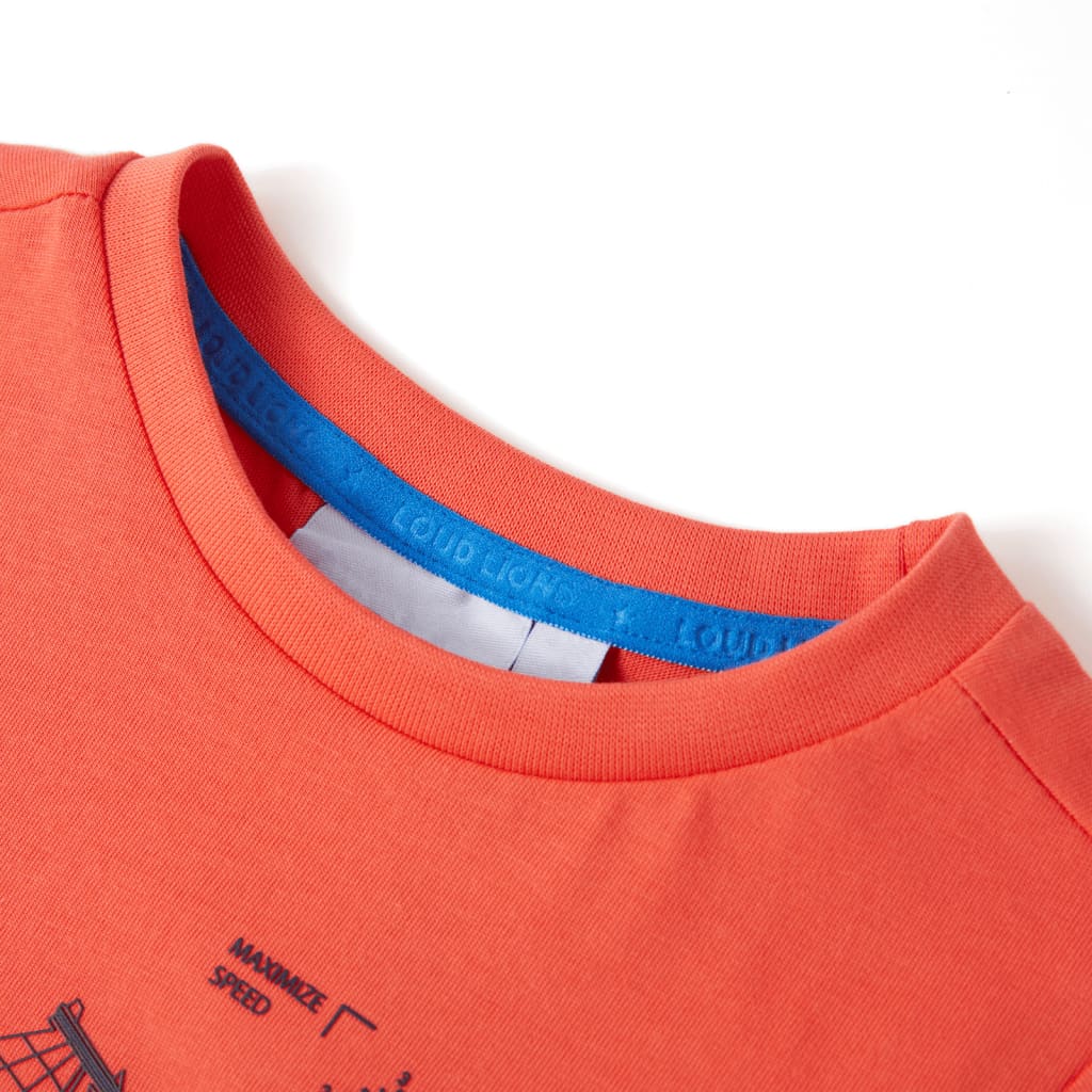 Thumbnail - vidaXL Kinder-T-Shirt Hellrot 140