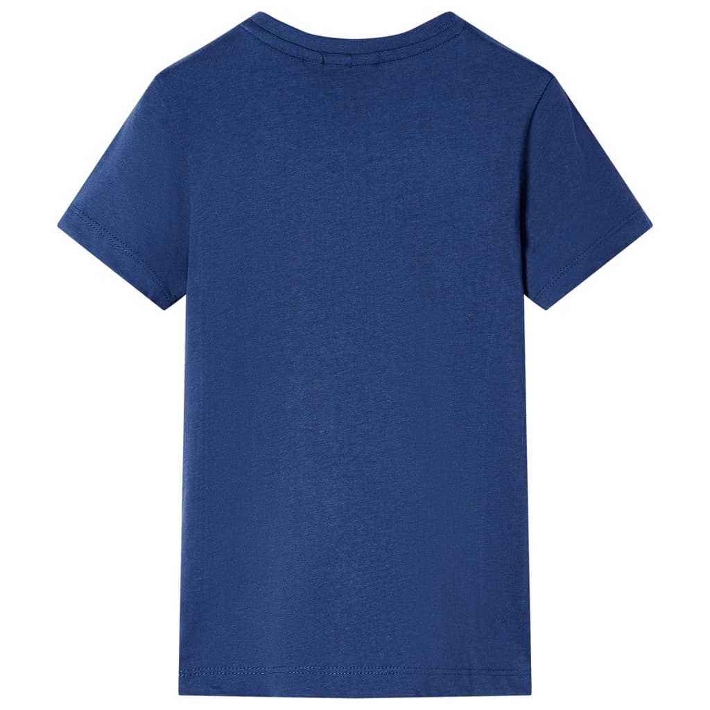vidaXL Kindershirt 116 donkerblauw afbeelding