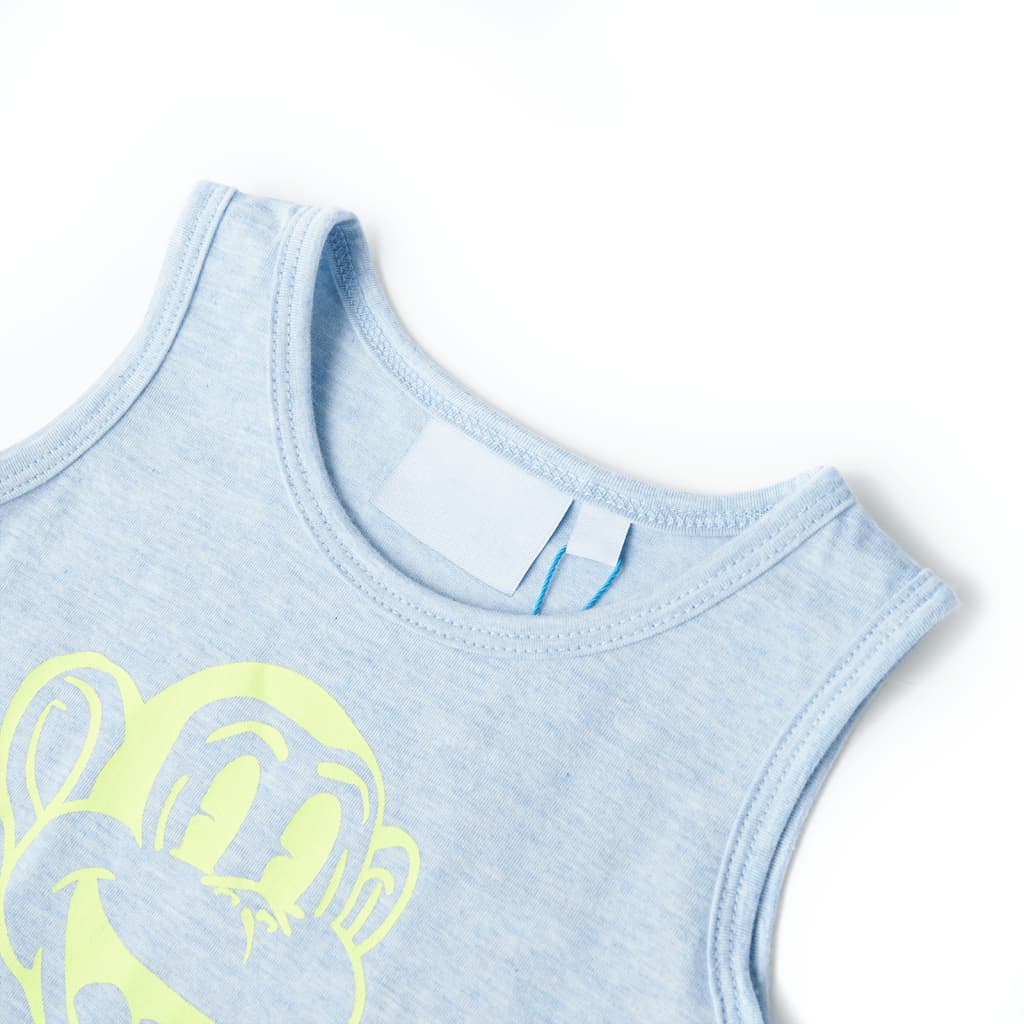 Thumbnail - vidaXL Kinder-Tanktop Hellblau Melange 92