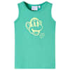 vidaXL Laste top, roheline, 116