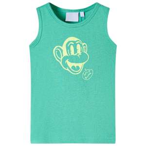 Otroška majica brez rokavov zelena 116