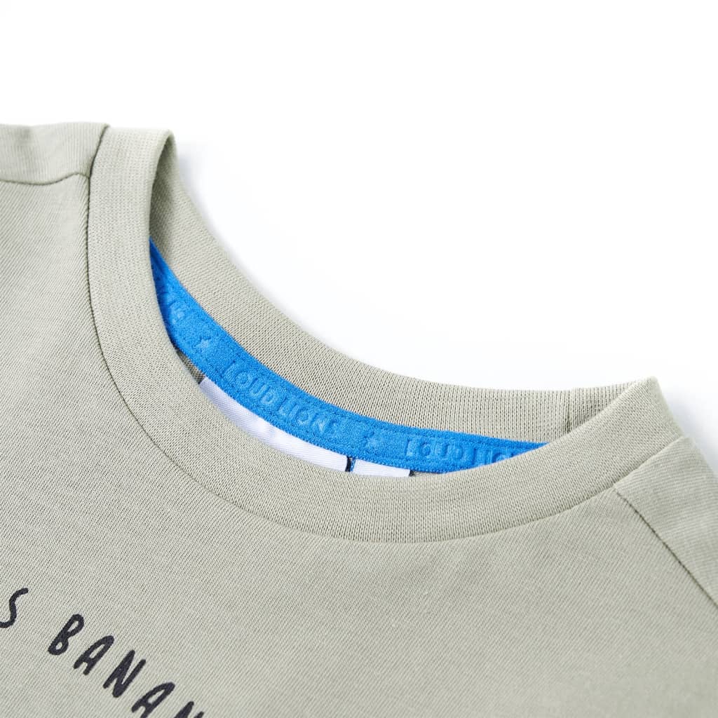 Thumbnail - vidaXL Kinder-T-Shirt Helles Khaki 92