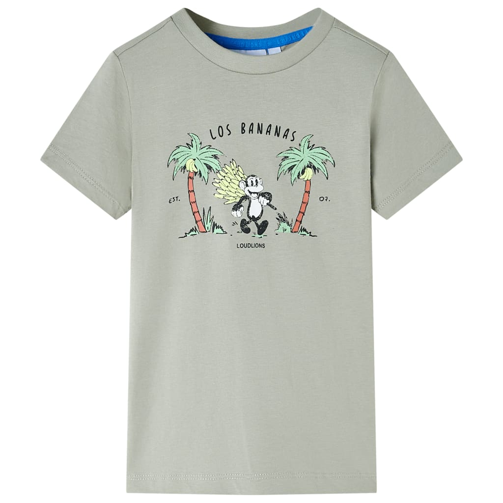 vidaXL Kinder-T-Shirt Helles Khaki 116