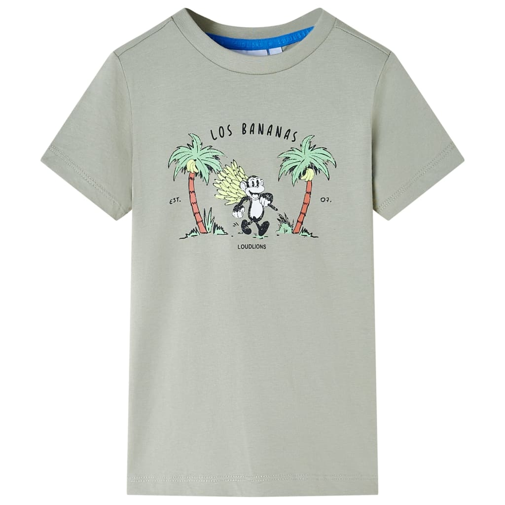 vidaXL Kinder-T-Shirt Helles Khaki 140