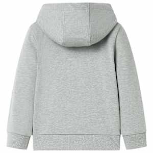 Dětská mikina s kapucí na zip světle khaki melanž 104 - obrázek 2